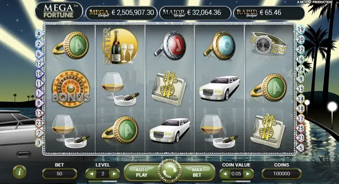 Mega Fortune at PartyCasino